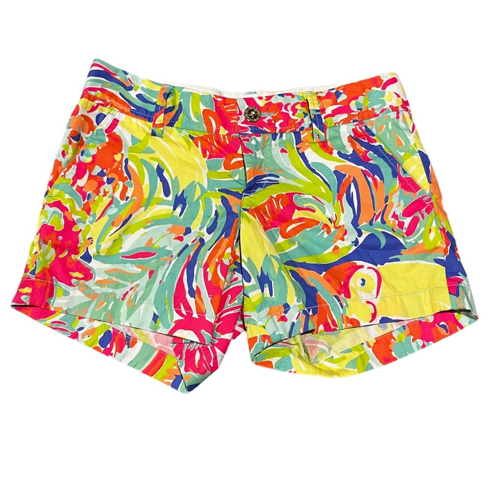 Lilly Pulitzer Callahan Shorts in Casa Banana Size 0 Preppy Beach Resort Wear - Picture 3 of 10